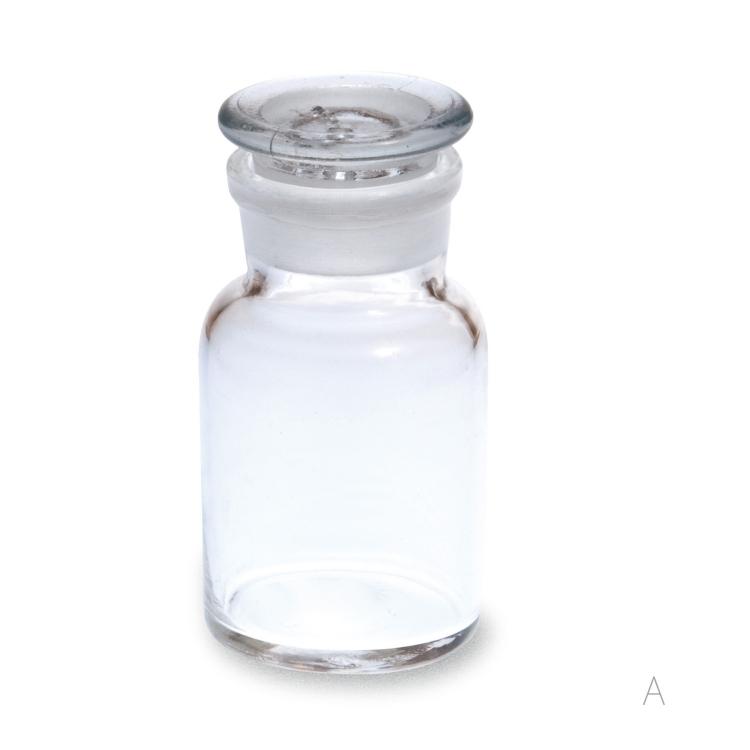 メディシンボトル M 4個セット ガラス 容器 薬瓶 試薬瓶 レトロ