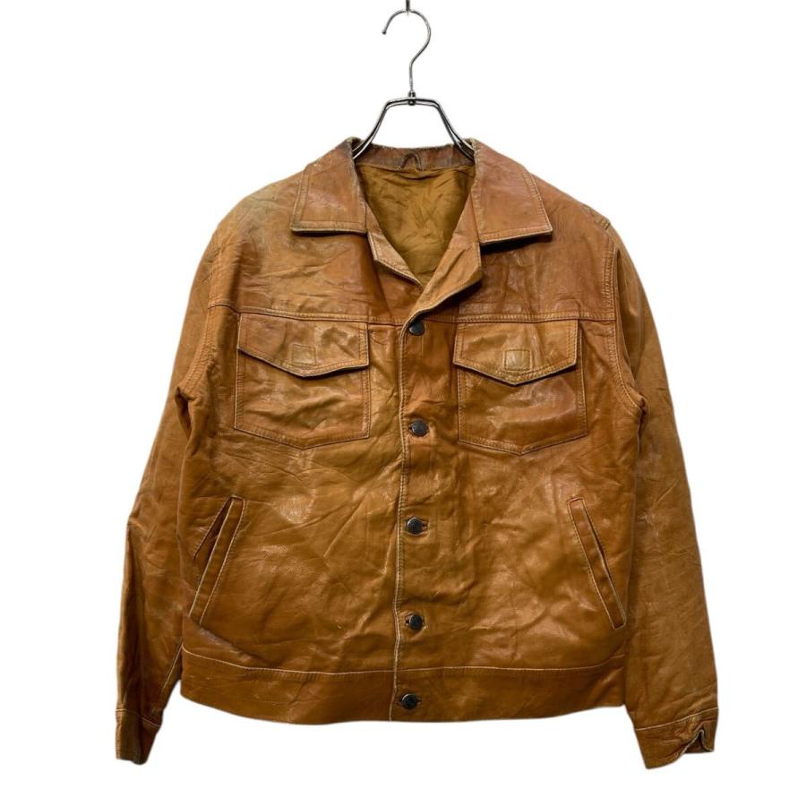 Levi's レザージャケット Sサイズ位 リーバイス ブラウン 古着卸