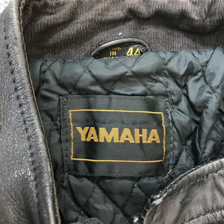 YAMAHA シングルライダースジャケット 2XLサイズ サイズ表記44 レザー