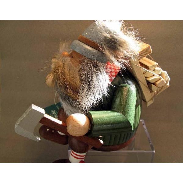 煙だし人形 木こり（お香台）ドイツ伝統の木製品 コーン型のお香用