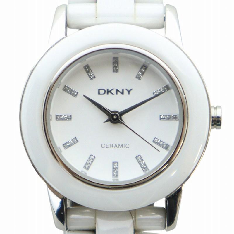 ダナキャランニューヨーク DKNY 腕時計 ウォッチ クォーツ 白文字盤