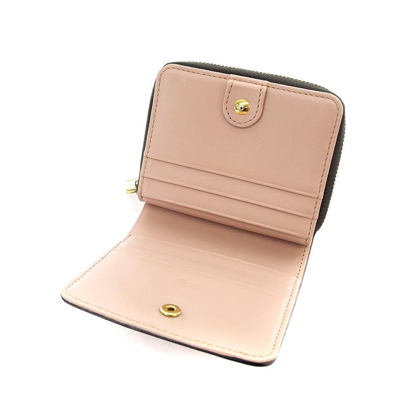 エポイ Epoi 型押し 二つ折り財布 小銭入れ ピンク /DF □OS