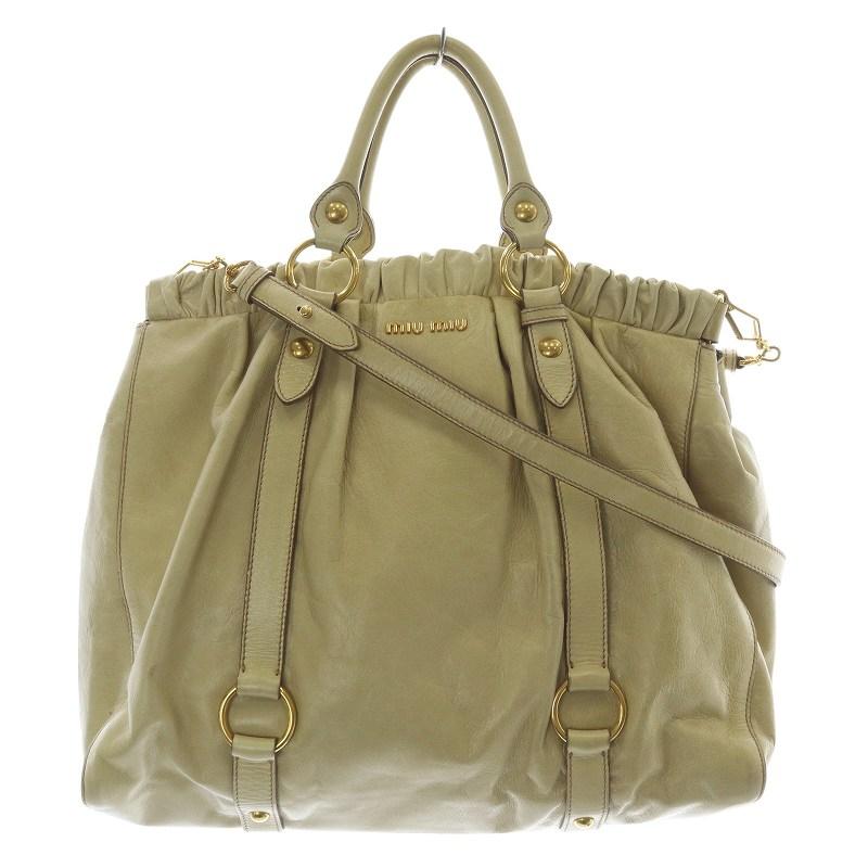 miu miu（ミュウミュウ） miumiu VITELLO LUX 2WAYバッグ ショルダー