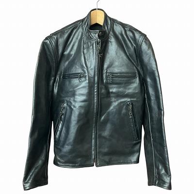 エアロレザー AEROLEATHER レザー シングル ライダース ジャケット 馬