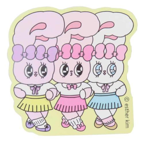 ダイカットシール ステッカー エスターバニー 集合 サンタン