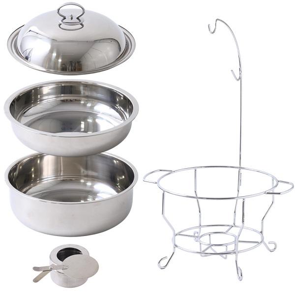 保温器 湯煎 ウォーマー フタ付き 湯煎式 ステンレス製 ビュッフェ