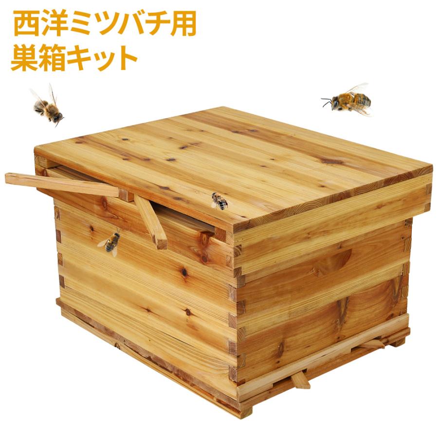 ミツバチ 養蜂 器具 西洋 巣箱 ミツバチ箱 飼育 セット 道具
