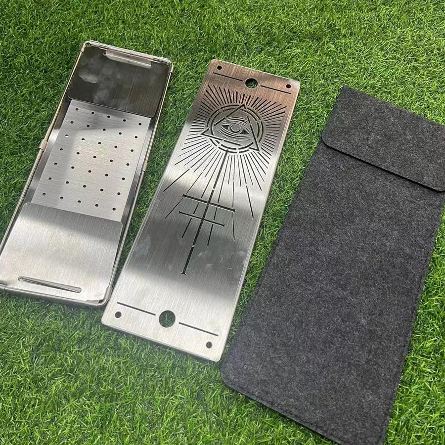 IGTテーブル用 折り畳み式ステンボックス 0.5ユニット天板付き 収納