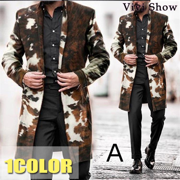 迷彩柄 カモフラージュ ジャケット メンズ ロング丈 アウター 上着 総