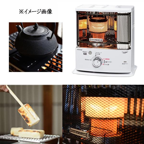 トヨトミ 小型 石油ストーブ 灯油ストーブ 反射型 白 ホワイト 暖房