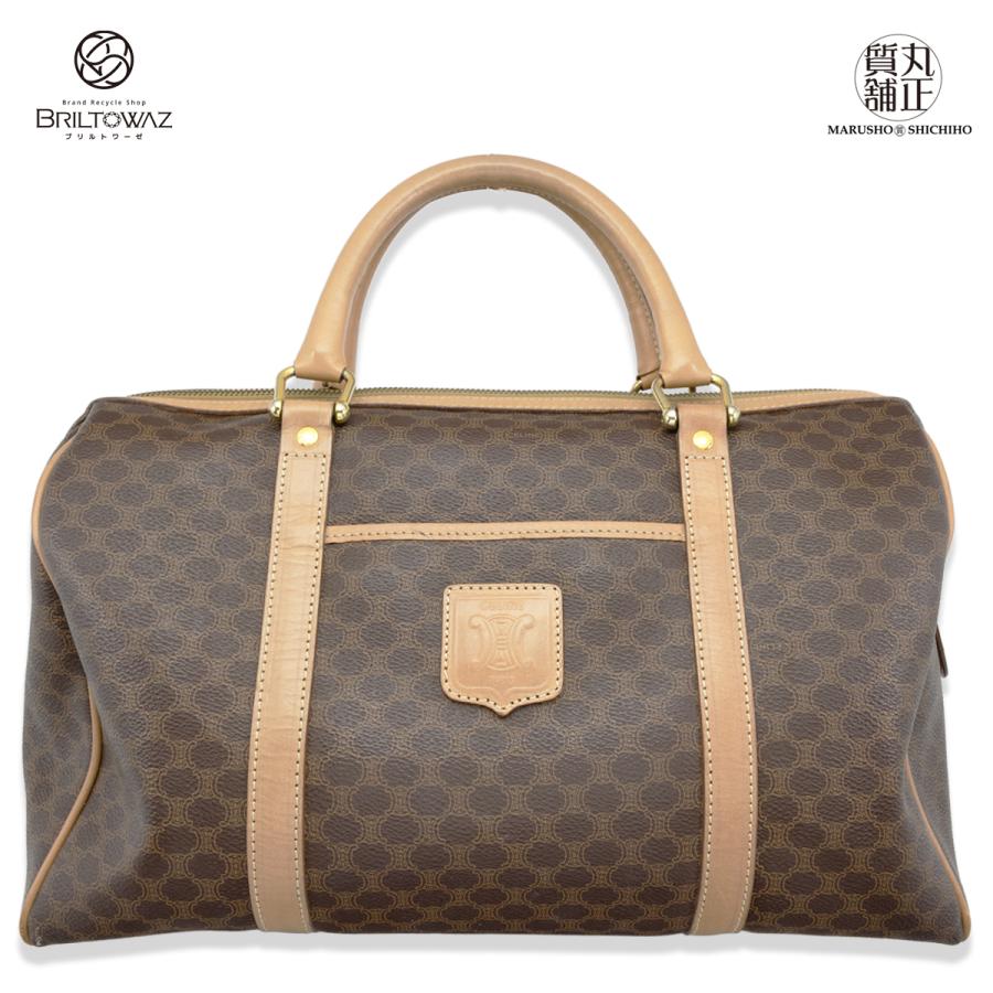 CELINE ファッション セリーヌ マカダム柄 ボストンバッグ