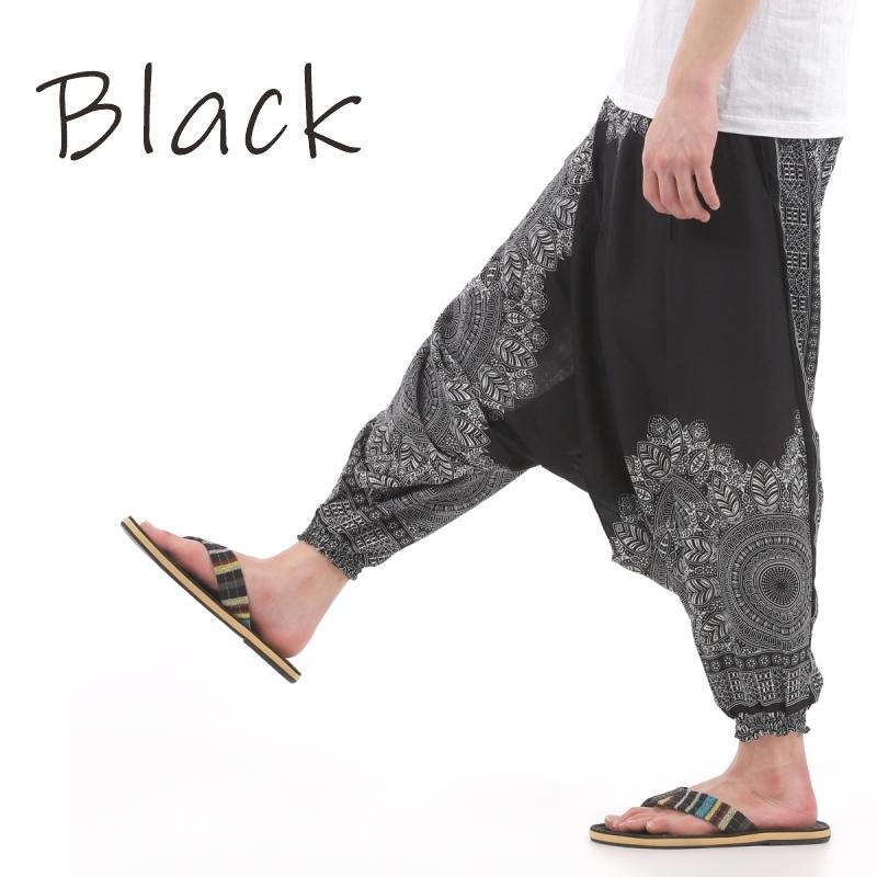 アラジンパンツ タイパンツ【ゴム紐】4120ブラック D291-9 アラジン