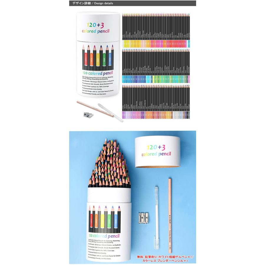 ANALOG.（アナログ） カロリー KALOUR 油性色鉛筆 120色セット