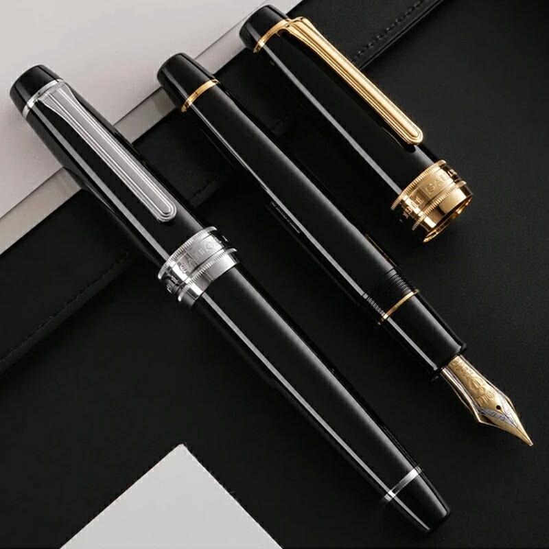 SAILOR 万年筆 黒 ゴールドアクセント 詳細ページ | 万年筆 ボールペン