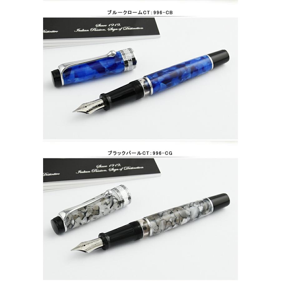 アウロラ（AURORA） オプティマ Optima グリーン 14金 極細字EF/細字F