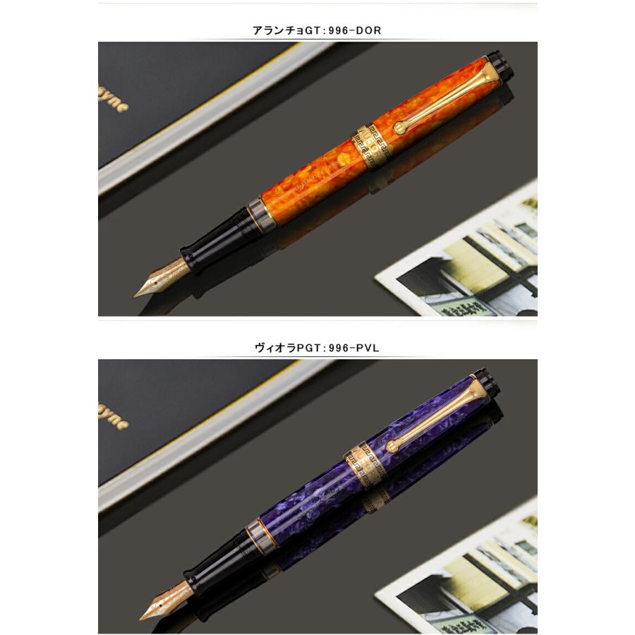 アウロラ（AURORA） オプティマ Optima グリーン 14金 極細字EF/細字F