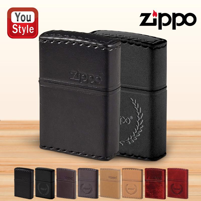 ZIPPO（ジッポー） ライター オリジナル 本革手縫い 革巻き レザー 横