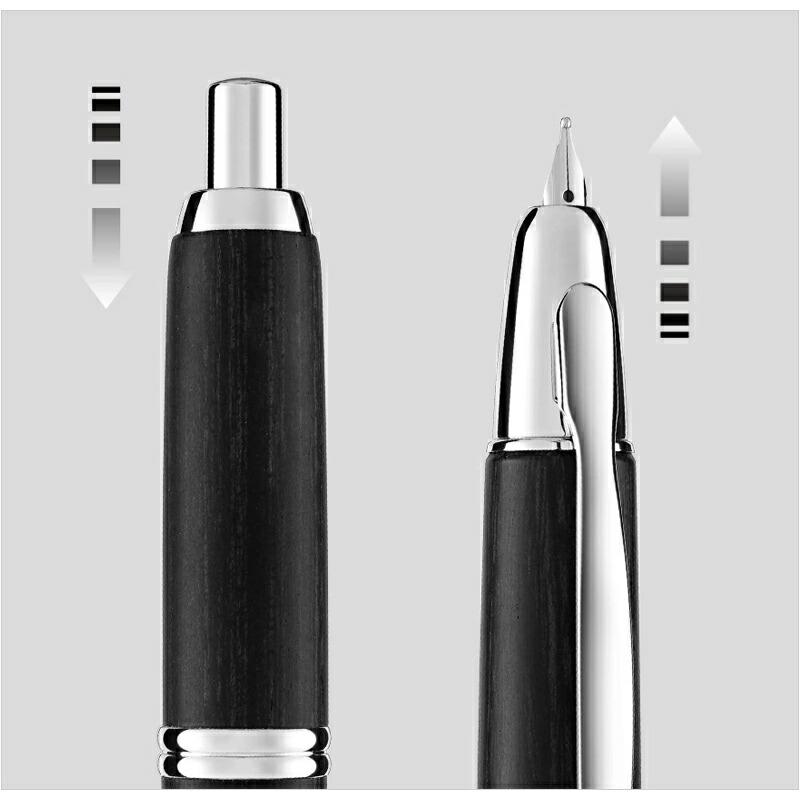 キャップレス パイロット PILOT 万年筆 木軸 capless 18K ロジウム仕上