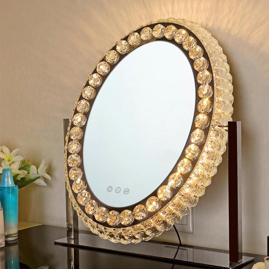 期間限定5％OFF発行中 女優ミラー ハリウッドミラー クリスタル ライト