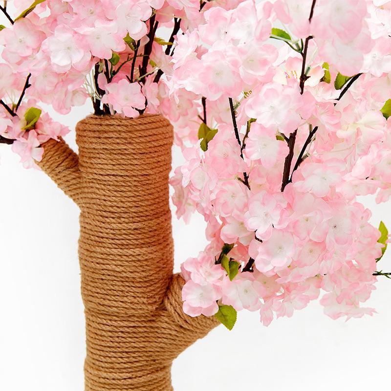 VETRESKA キャットタワー 据え置き 猫用 爪とぎ 爪研ぎ ツリー 桜 桜の