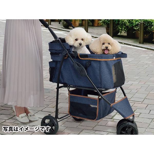 わんわんカート スマートハンディ Safety デニム柄 犬用 ペットカート