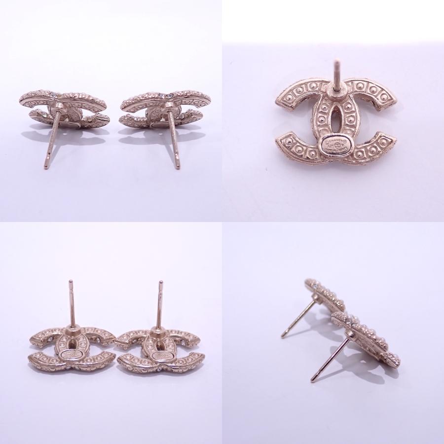 CHANEL（シャネル） ココマークピアス フェイクパール/ラインストーン