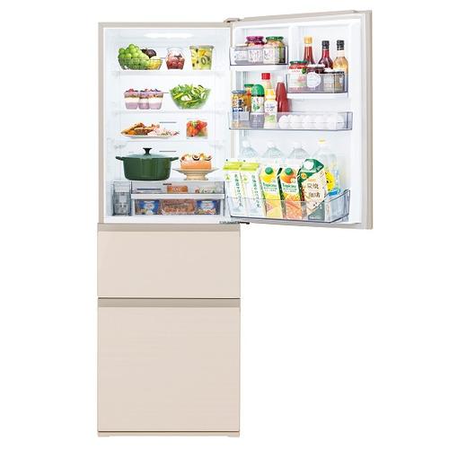 東芝 ベジータ 363L 3ドア 冷蔵庫 GR-R36S(WT) ホワイト 右開 東芝