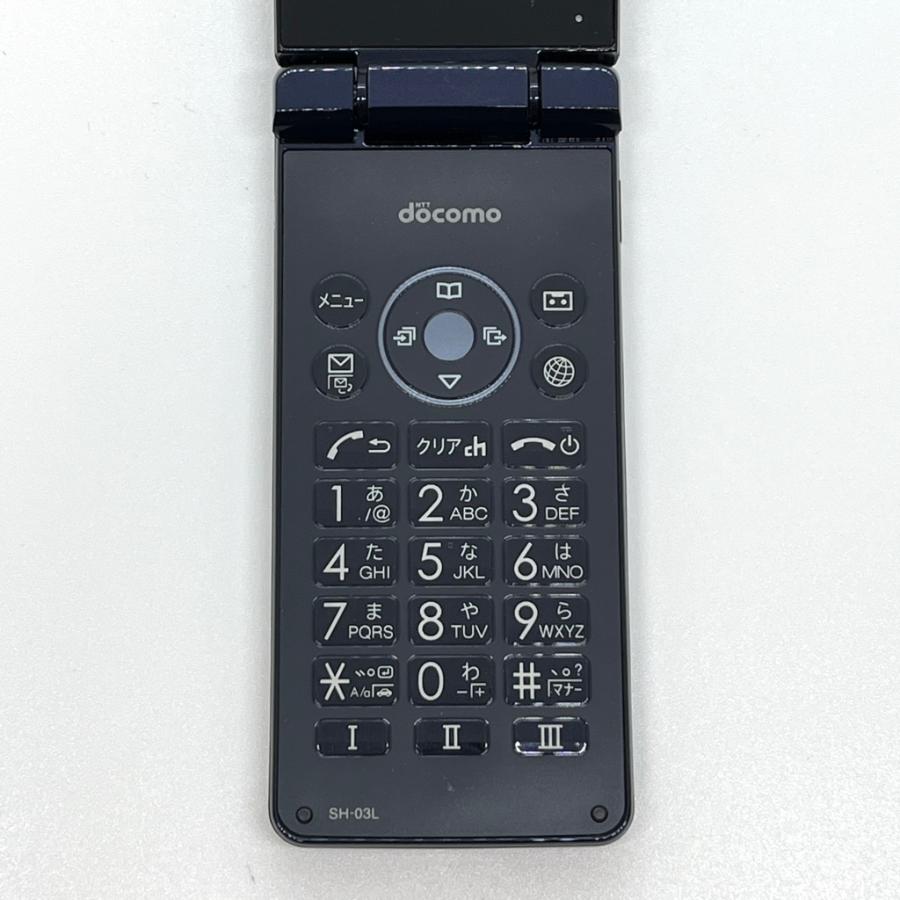 AQUOS ケータイ 【美品】AQUOS カメラレスケータイ SH-03L ブラック