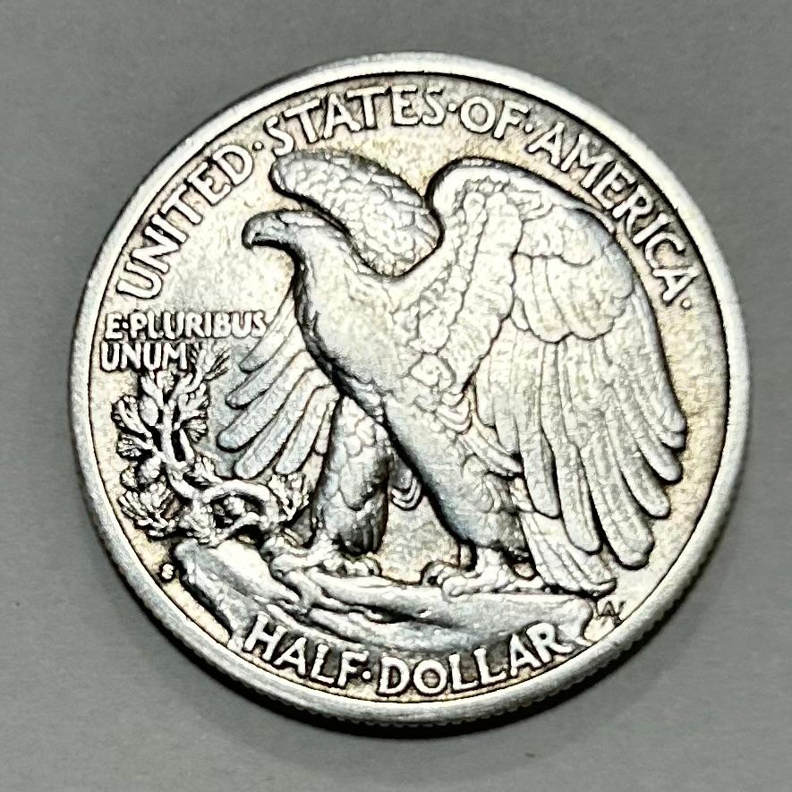 アメリカ 50セント 銀貨 ハーフダラー ウォーキングリバティ 1934年