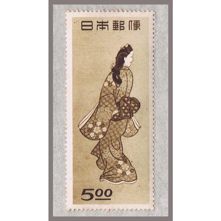 銭単位切手 趣味週間記念 見返り美人 5面シート 裏糊枯れ 8900円 銭