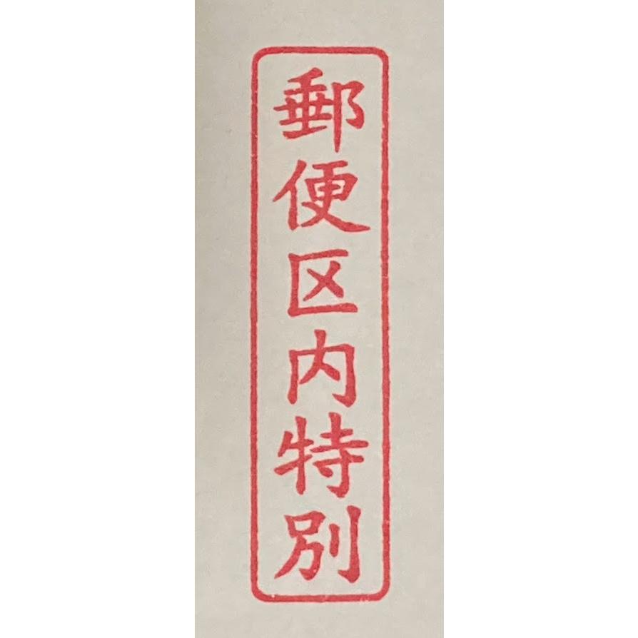 郵便区内特別 スキナスタンプ ゴム印 スタンプ ハンコ 48×12mm