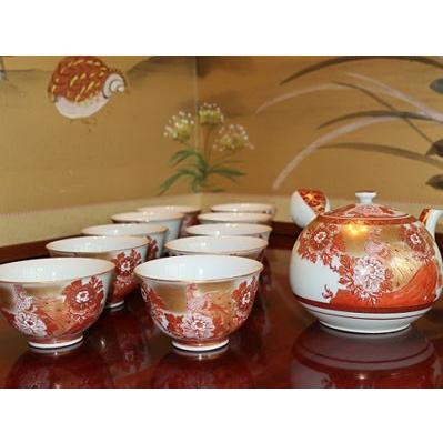 九谷焼 山本重義作 金襴手小紋 香炉 共箱 D R9053 九谷焼 山本重義作