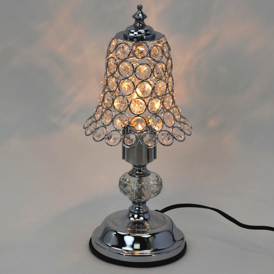 テーブルランプ タッチセンサーランプ ジュエル シルバー 1灯間接照明