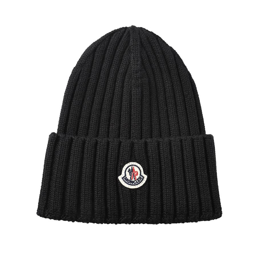 MONCLER（モンクレール） ロゴワッペン リブ編み ウール ニット