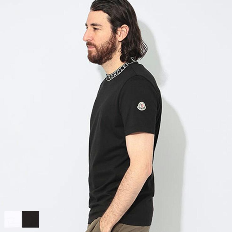 MONCLER（モンクレール） 半袖 Tシャツ メンズ ネックロゴ クルー