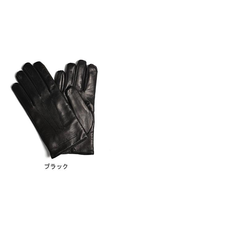 EMPORIO ARMANI エンポリオアルマーニ ラムレザー 裏ウール グローブ