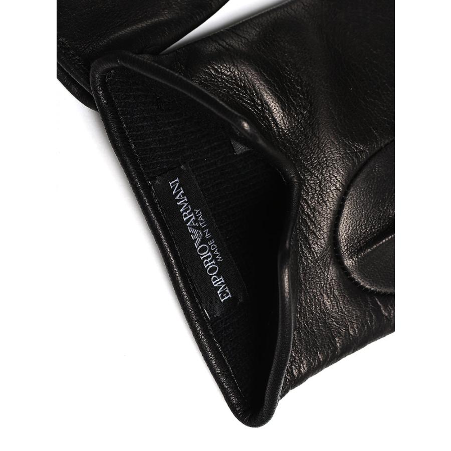EMPORIO ARMANI エンポリオアルマーニ ラムレザー 裏ウール グローブ