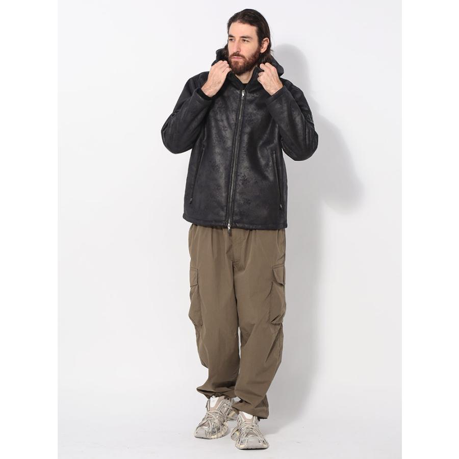 未使用]エンポリオアルマーニ 総裏ファー ブルゾン 46[正規品] EMPORIO