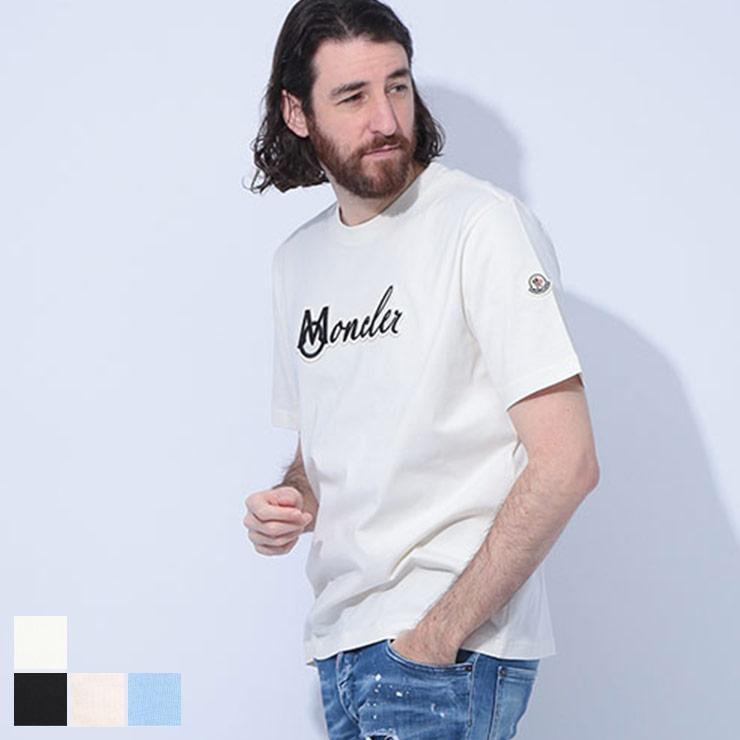 MONCLER（モンクレール） 半袖 Tシャツ メンズ 刺繍ロゴ クルーネック