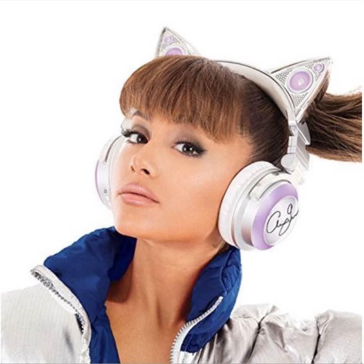 アリアナ・グランデ 着用 海外限定 ワイヤレス 猫耳 ヘッドフォン