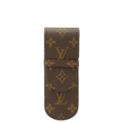 美品】Louis Vuitton ブラックレザーペンケース ルイヴィトン ペン