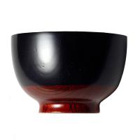 山田平安堂 汁椀 塗分 あかね/黒 お椀/漆塗り/木製 : 漆器 山田平安堂