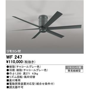 ODELIC（オーデリック） WF249P1 シーリングファン 器具本体 パイプ吊