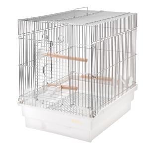 HOEI 鳥かご 465オカメステンレス ホワイト （46．5×46．5