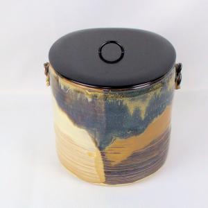 茶道具 水指 瀬戸一重口 加藤錦雄作 長谷窯 木箱入 茶道 : 茶道具