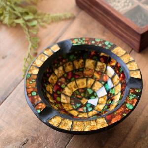 八角形 オクタゴン 多角形 卓上 花柄 花 紫 パープル 高級 クリスタル