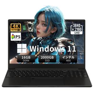 インテルN95ノートパソコン office2024 4K液晶 15.6インチ 大画面全