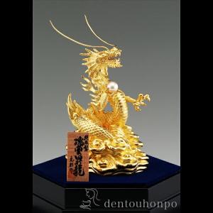 純金 瑞雲昇龍 D 55g ( 光則（金工芸） 木札名入れ有料 高級