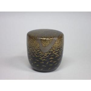 鱗鶴蒔絵黒大棗 前端春斎造 共箱 : 茶道具商 越中屋 - 通販 - Yahoo