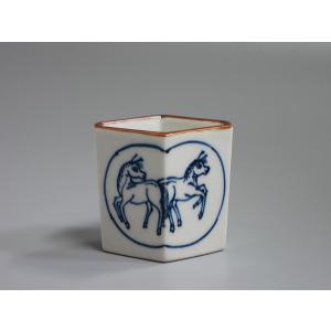 茶道具 水指 水差し 平水指 青磁 石崎靖典作 清宝窯 蓋真塗り又は掻合